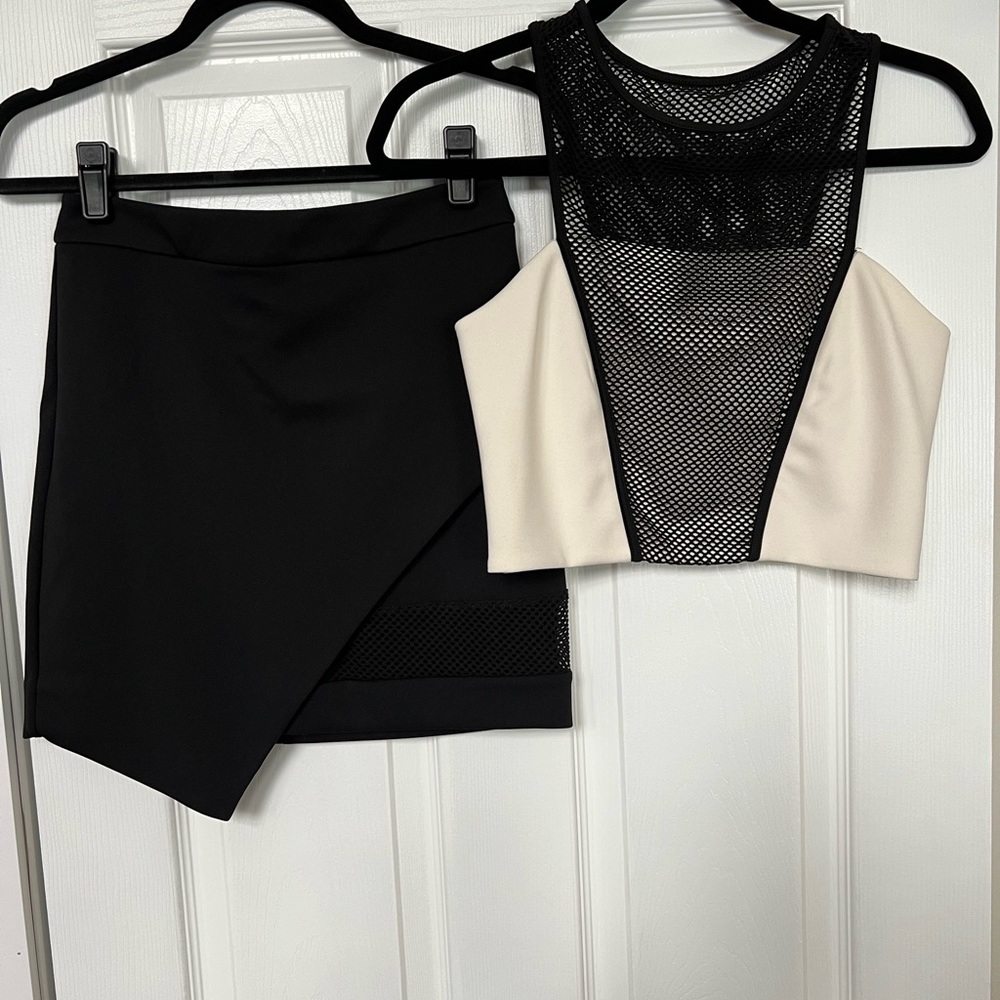 Express 2 piece outfit top & skirt
